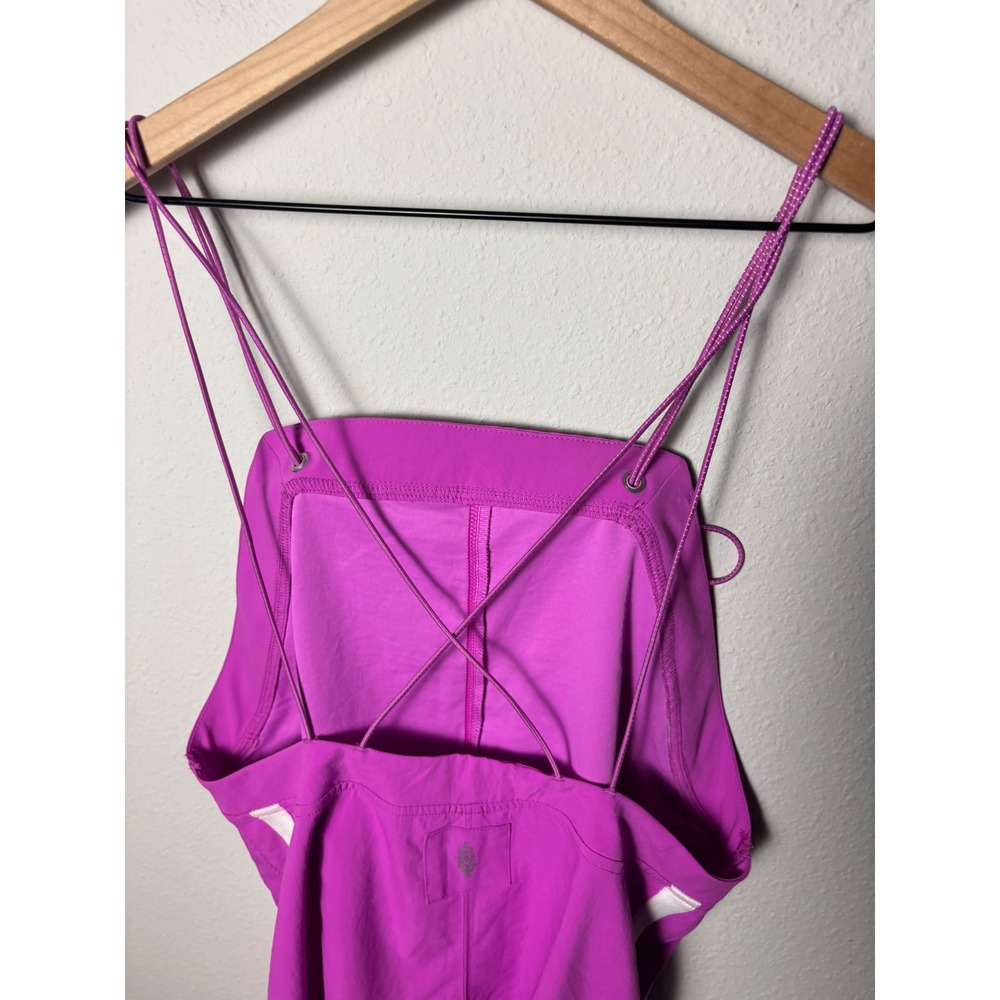 Free People FP Movement All You Got Shortsie Magenta Purple Romper Small - Picture 3 of 5